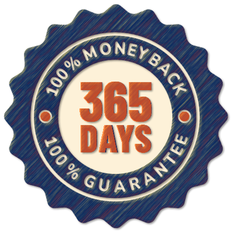 365-day guarantee badge